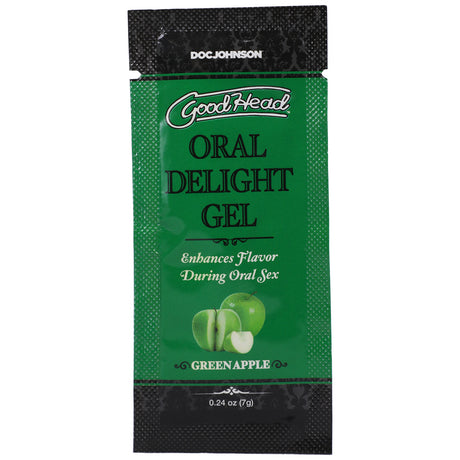 Goodhead Oral Delight Gel by Doc Johnson — Green Apple 0.24 oz - DJ1387-36-BU