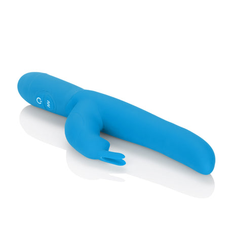 CalExotics Posh 10-Function Silicone Bounding Bunny — Blue - SE4540103