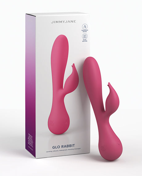 JimmyJane Glo Rabbit Heating Vibe - Pink by Jimmyjane