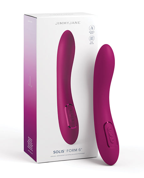 Jimmyjane Solis FORM 6 G‑Spot Vibrator — Dual Motors, Silicone Exterior