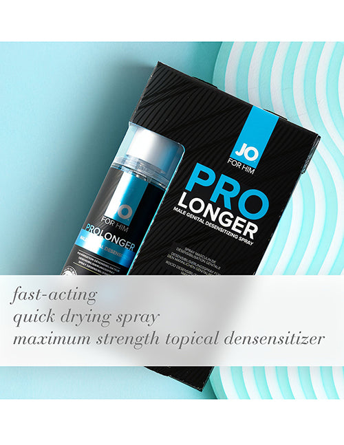 JO Prolonger Spray Benzocaine - Benzocaine Desensitizer 2 oz by JO Prolonger Spray Desensitizer