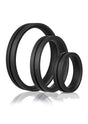 Screaming O Ringo Pro X3 Cock Ring Pack — True Silicone, Black (L/XL/XXL) - PRO-BL-101E