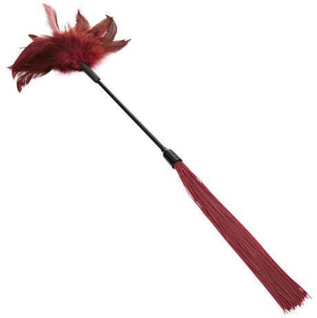 Sportsheets Enchanted Dual-Action Feather Tickler, Burgundy - SS099-33