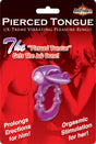 Hott Products Xtreme Vibes Pierced Tongue Cock Ring — Purple - HTP2327