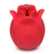 XR Brands Orchids Wild Vibrating Pinpoint Rose Tickler, Red - INM-AH104