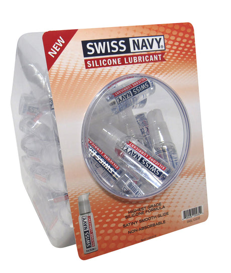 M.D. Science Lab Swiss Navy Silicone Lubricant 1 oz Fishbowl — 50 Count - MD-SNSL1OZ50