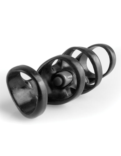 Fantasy X-Tensions Vibrating Power Cage - Black by Pipedream