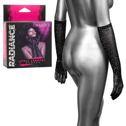 Radiance Full Length Gloves - Black by CalExotics