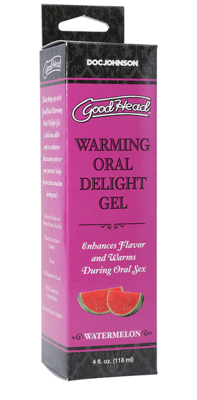 Doc Johnson GoodHead Warming Oral Delight Gel — Watermelon, 4 fl. oz. - DJ1361-14-BX