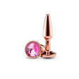 nsnovelties Rear Assets Tapered Anal Plug — Small, Rose Gold/Pink - NSN-0969-14