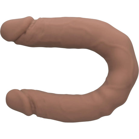 CalExotics Bend-and-Hold Dual-Ended Silicone Dildo, 16 Inch, Brown - SE0256113