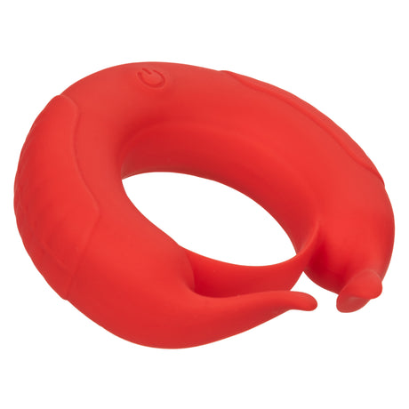 CalExotics Taurus Rechargeable Silicone Enhancer Ring — Red - SE1841403