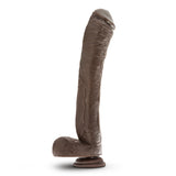 Blush Dr. Skin Mr. Ed 13-Inch Dildo with Suction Cup, Chocolate - BL-15436