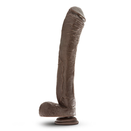 Blush Dr. Skin Mr. Ed 13-Inch Dildo with Suction Cup, Chocolate - BL-15436