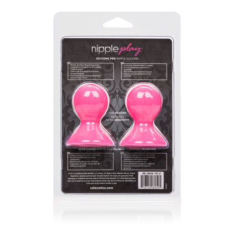 CalExotics Nipple Play Silicone Pro Nipple Suckers - Pink - SE2644752