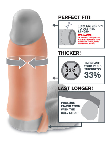Fantasy X-Tensions Real Feel Enhancer XL - Flesh by Pipedream