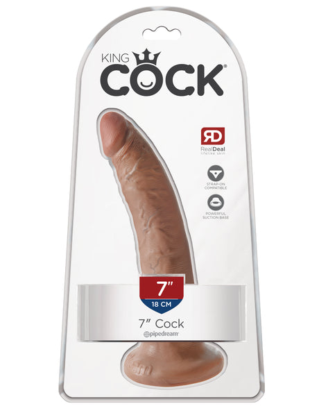 Pipedream King Cock 7-Inch Dildo, Tan - PD5502-22