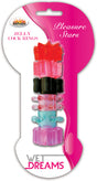 Hott Products Pleasure Stars Jelly Cock Rings — 6-Pack Assorted - HTP2336