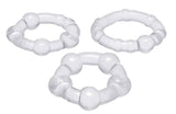 XR Brands Performance Penis Ring Set of 3 — Clear - TV-AA597