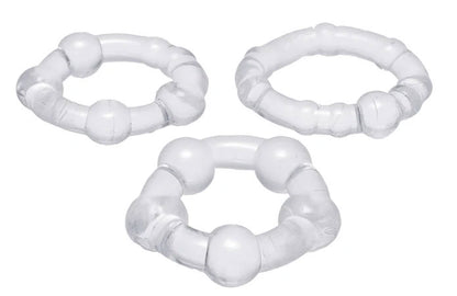 Performance Penis Ring Set of 3 - Clear by XR Brands