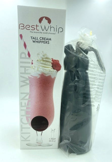 J.S. Marketing 1 Pint Tall Cream Whipper — Black - JSM-KW50B