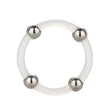 CalExotics Steel Beaded Silicone Ring — Large (1.5 in / 3.75 cm) - SE1437102