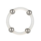 CalExotics Steel Beaded Silicone Ring — Large (1.5 in / 3.75 cm) - SE1437102