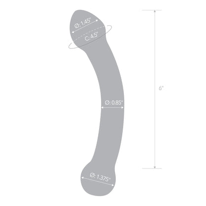7 Inch Curved Glass G-Spot Stimulator by Electric Novelties