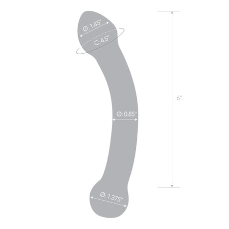 7 Inch Curved Glass G-Spot Stimulator by Electric Novelties