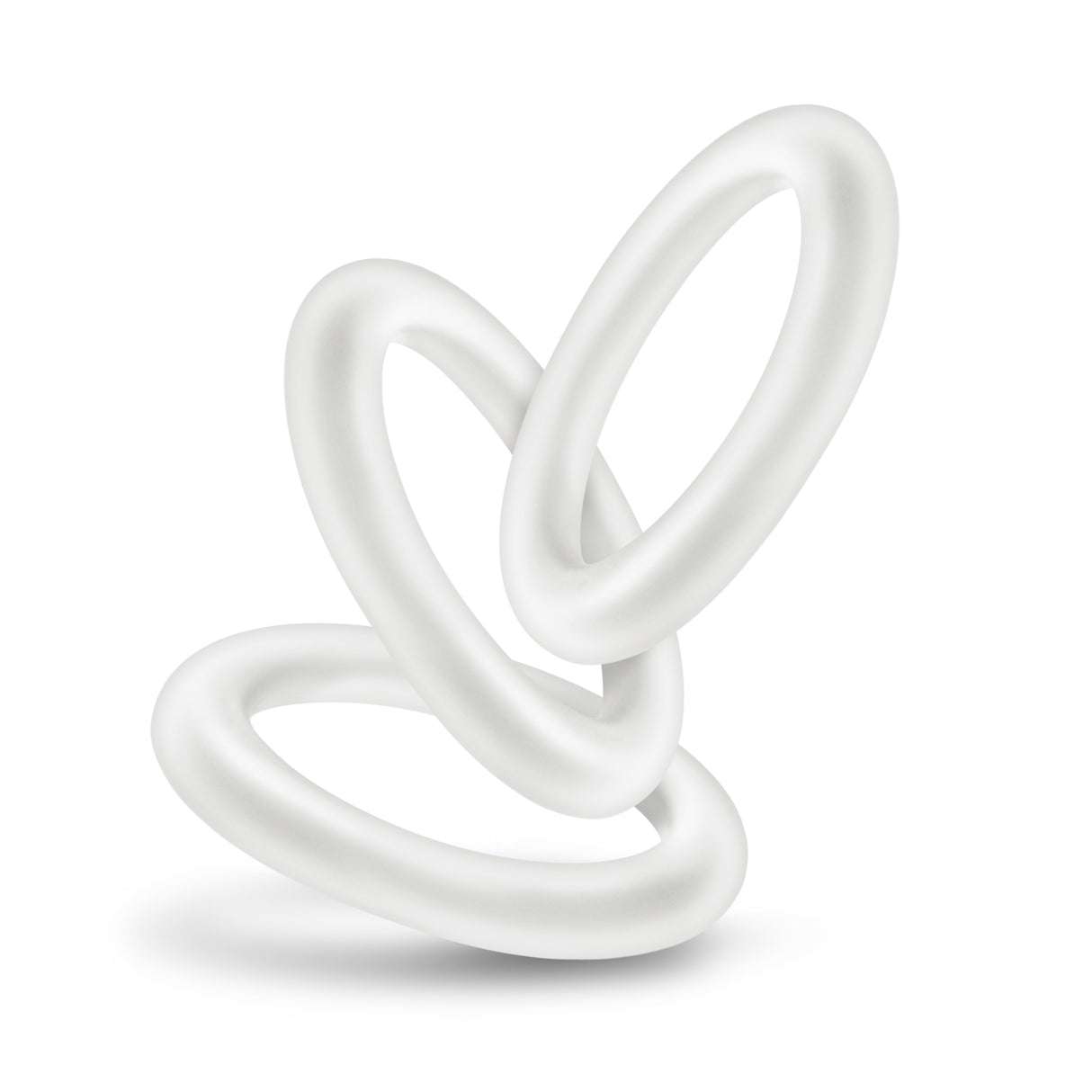 Blush Performance Pure Silicone Cock Rings — 3-Pack, Small, White - BL-70819