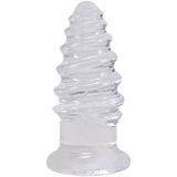 Doc Johnson Crystal Jellies Anal Twist — 5 Inch Clear - DJ0289-07-CD
