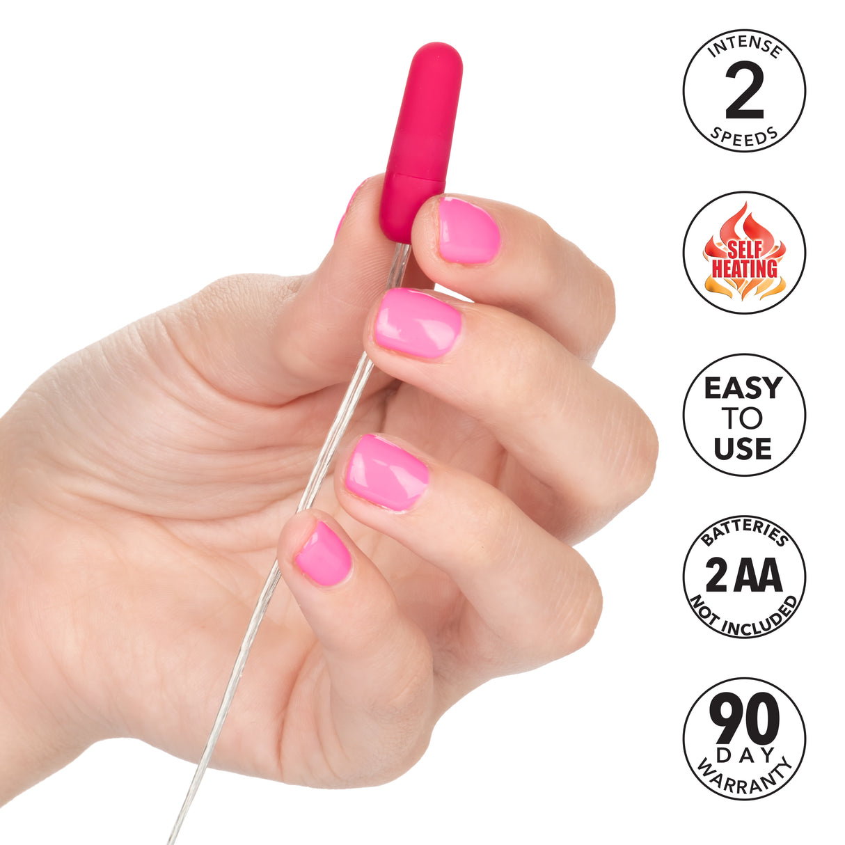 CalExotics Whisper Micro Bullet Vibrator — Pink - SE0044503