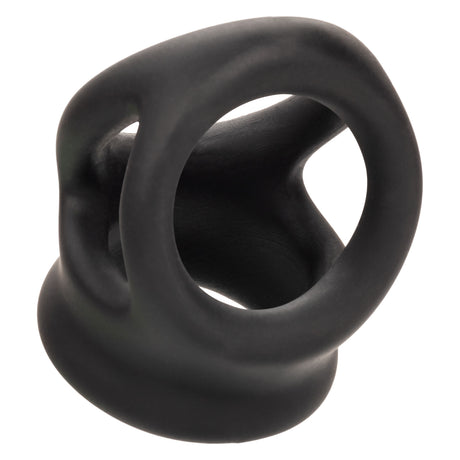CalExotics Alpha Liquid Silicone Dual Cage & Ring - Black - SE1492372