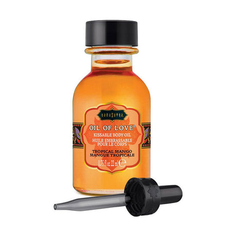 Kama Sutra Oil of Love Tropical Mango Kissable Foreplay Oil, 0.75 fl oz - KS12005