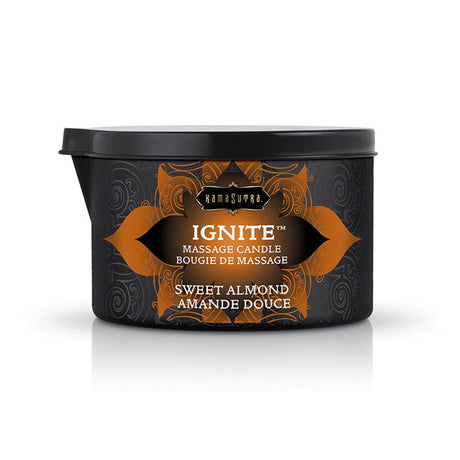 Kama Sutra Ignite Sweet Almond Massage Oil Candle, 6 oz - KS10202