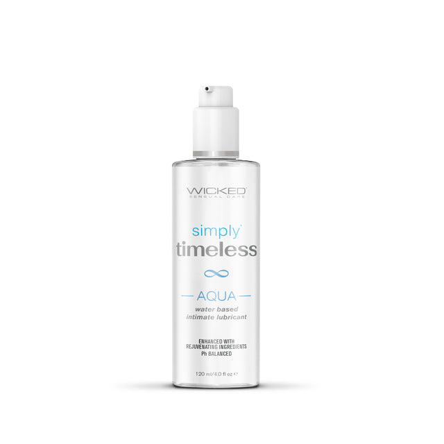 Wicked Sensual Care Simply Timeless Aqua Water-Based Lubricant, 4 oz - WS-91304