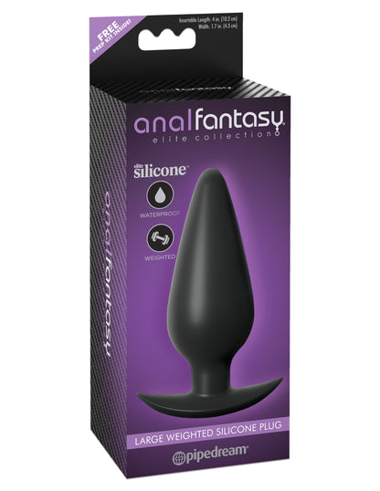 Anal Fantasy Elite Large Weighted Silicone Plug by Pipedream
