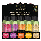 Kama Sutra Naturals Massage Oil Prepack, 15 x 2 oz Assorted Scents - KS12102
