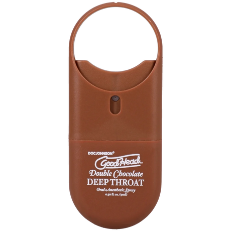 Doc Johnson GoodHead Deep Throat Spray To-Go, Double Chocolate (.30 fl oz) - DJ1366-26-CD