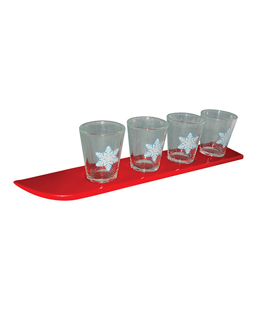 Ski Shot Glass Set - Set of 4 by Kheper