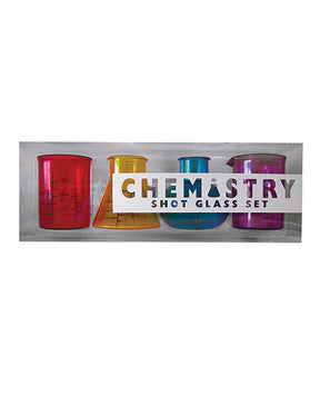 Chemistry Shot Glass Set - Set of 4 by Kheper