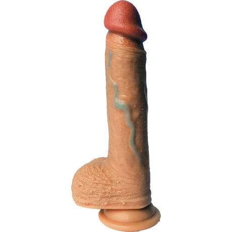 Hott Products Squirmer Skintastic Real-Skin Rechargeable Vibrator, 7.5 Inch - HTP3274