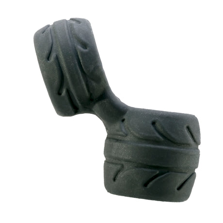 Perfect Fit Silaskin Cock & Ball Ring and Stretcher - Black - PF-CR12B
