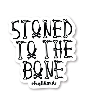 Halloween Stoned to the Bone Sticker - Pack of 3 by Kush Kards