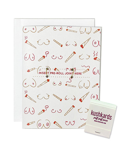 Doobies Boobies Greeting Card w/Matchbook by Kush Kards