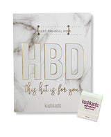 HBD Birthday Greeting Card w/Matchbook by Kush Kards