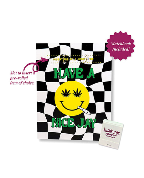 Kush Kards Have a Nice Jay Greeting Card with Matchbook, 4.25 x 5.5 in