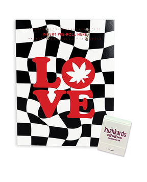 Love Retro Greeting Card w/Matchbook by Kush Kards