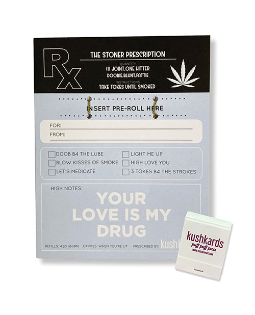 The Stoner Prescription Greeting Card w/Matchbook by Kush Kards