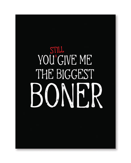Biggest Boner Greeting Card by Kush Kards